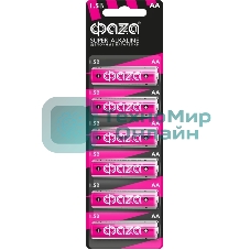 Элемент питания JazzWay LR 6 (AA) ФАZА Super Alkaline блистер, 6 шт.