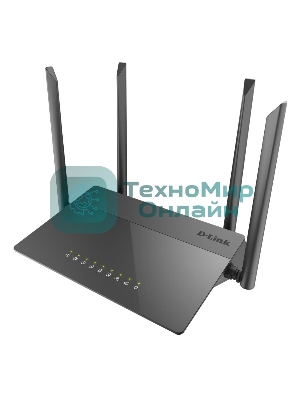 Маршрутизатор беспроводной D-Link DIR-841/RU/A1B, Wireless AC1200 Dual-Band Router with 1 10/100/1000Base-T WAN port and 410/100Base-TX LAN ports.802.11b/g/n compatible, 802.11AC up to 866Mbps,1 10/100/1000Base-T WAN port, 4