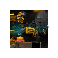 Щетка для УШМ Denzel 75 мм, чашка, нейлоновая щетина, М14