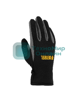Перчатки универсальные Denzel 68086 искусственный мех, работа с сенсорным экраном, размер 8