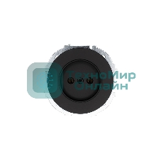 Розетка 1-м СП OSEN без заземл. ПБТ механизм черный бархат LEZARD 743-4288-121B