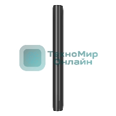 Мобильный телефон BQ 1858 Barrel черный/серебристый