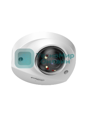 Уличная мини-купольная IP-видеокамера Dahua DH-IPC-HDBW2449FP-AS-IL-0360B Smart Dual Light с ИИ 4Мп, 1/2.9” CMOS, объектив 3.6мм, видеоаналитика, ИК до 30м, LED до 30м, IP67, корпус: металл