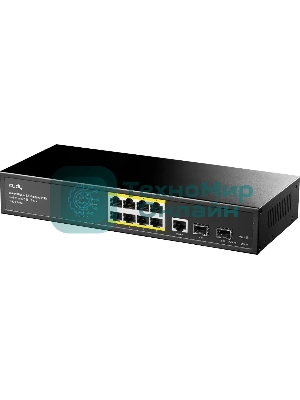 Коммутатор Cudy GS2008PS2 (L2) 8x1 Гбит/с 2SFP 8PoE+ 120W управляемый