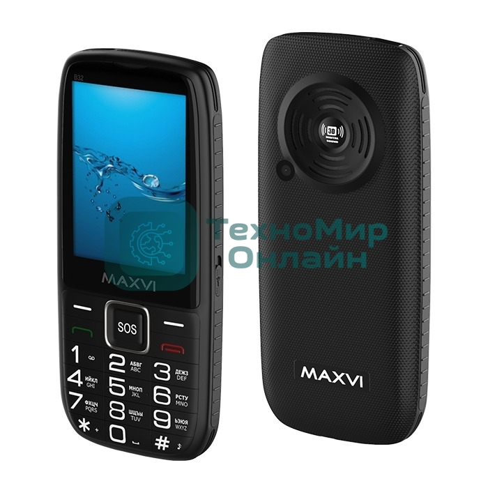 Мобильный телефон Maxvi B32 черный
