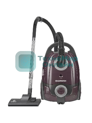 Пылесос Eurostek EVC-3512 фиолетовый, 500/2800 Вт, уборка сухая, пылесборник мешок, 3,5 л