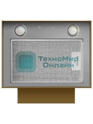 Вытяжка пристенная островная Maunfeld Bath 402 золотой, 40 см, 1150 куб. м/ч, 52 дБ