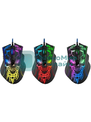 Мышь проводная Defender Bulletstorm GM-928 черный, 7200 dpi, USB, кнопки - 7