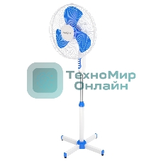 Вентилятор напольный Maxvi FS1645 white-blue