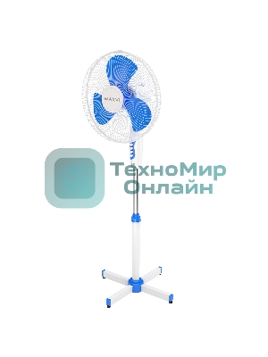 Вентилятор напольный Maxvi FS1645 white-blue
