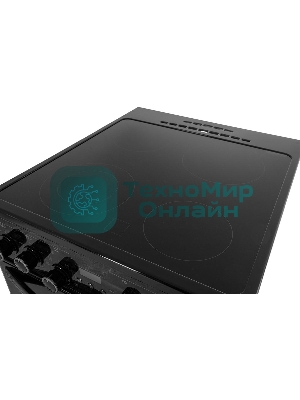 Плита электрическая Gefest ЭП Н Д 5560-03 0053 черный, конфорок 4 шт, духовка 55 л, 50 см x 85 см x 58.5 см