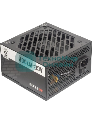 Блок питания Accord ACC-W700P, 700Вт, 80 PLUS WHITE, 120мм, черный