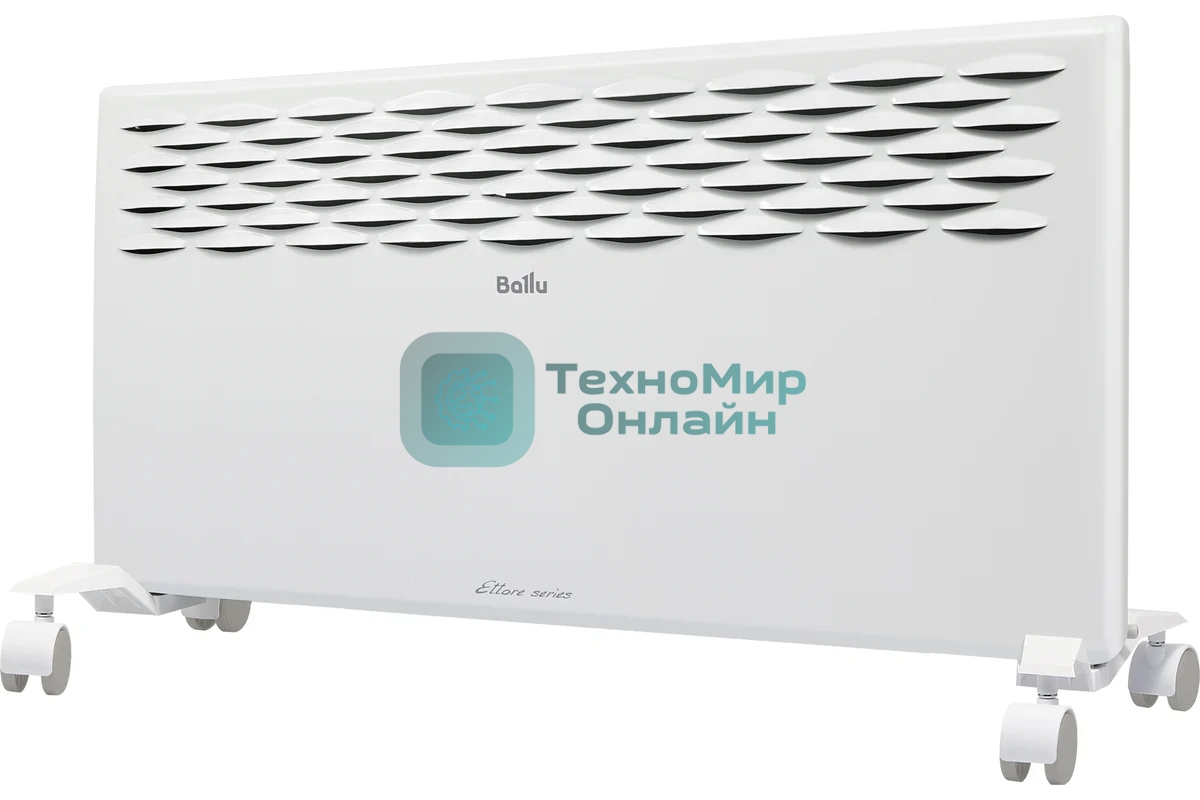 Конвектор электрический Ballu Ettore BEC/ETER-2000 белый, 2000 Вт, 25 м2, термостат, дисплей