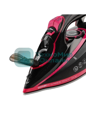 Утюг Galaxy GL 6133 черный/розовым, 3200 Вт, 80 г/мин, 240 г/мин, 320 мл