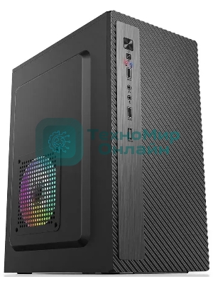 Компьютерный корпус Accord Entry ACC-2053B черный без БП mATX 1x80мм 1x120мм 2xUSB2.0 audio