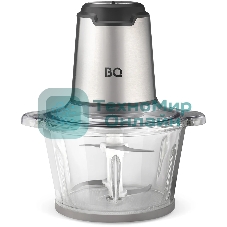 Измельчитель BQ CH2003 Black-Steel. Мощность:600 Вт Стеклянная чаша 2л
