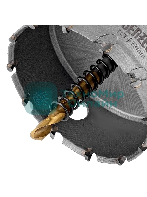 Коронка по металлу Denzel твердосплавная, 73 мм