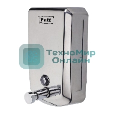 Дозатор для жидкого мыла из нерж. стали Puff-8708, хром, 800 мл, с ключом, 19х12х12 см