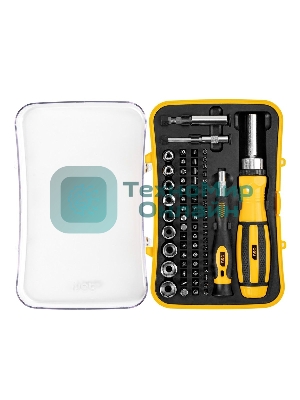 Набор прецизионных отверток Deli DL3565 65 предметов Материал бит Cr-v. Пластиковый кейс.