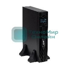 Источник бесперебойного питания Бастион 8762 SKAT-UPS 1000-RACK-ON P3 - 1000 Вт, On-Line, синус, внешн. АКБ 24В, 2хSchuko