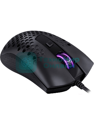 Мышь проводная REDRAGON Storm Basic чёрный, 12400 dpi, USB, кнопки - 5