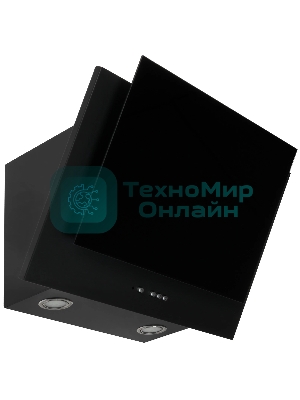 Вытяжка наклонная Elikor Рубин 60П-650-К3Д черный, 60 см, 650 куб. м/ч, 56 дБ