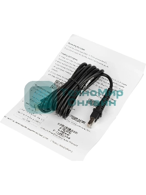 Сканер штрих-кода ручной Mindeo MD6600-HD 1D/2D имидж, проводной, RS-232/USB, черный