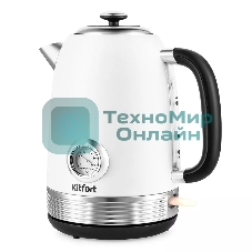 Чайник электрический Kitfort КТ-6603 1.7л. 2200Вт белый (корпус: пластик)
