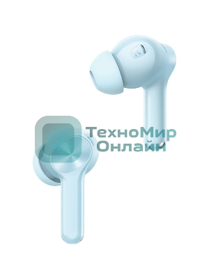 Наушники TWS Realme Buds T200x голубой, внутриканальные, Bluetooth, до 30 ч