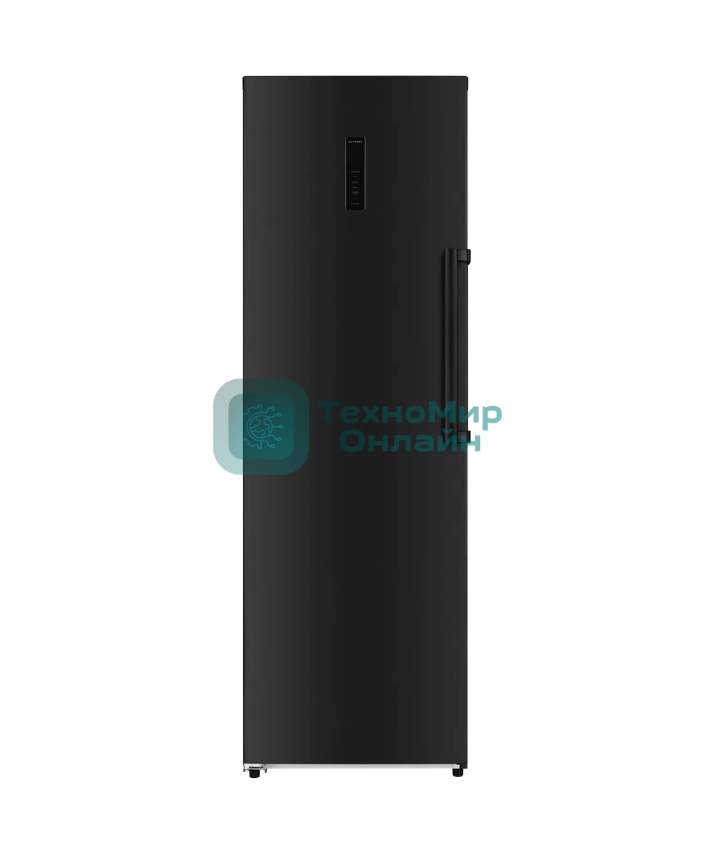 Морозильная камера Kuppersberg NFS 189 DX, High-Tech, отдельностоящая, ВхШхГ 185х60х65 см, объем 304 л, электронное управление, No Frost, LED дисплей, LED освещение, супер заморозка, инверторный компрессор, энергоэффективность А+, уровень шума 43 дБ, цвет черный