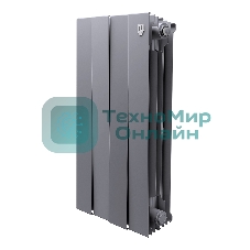 Радиатор биметаллический Royal Thermo PianoForte 500 Серебристый - 4 секц.