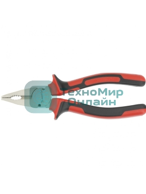 Плоскогубцы Matrix NICKEL 180 мм, никелированные, двухкомпонентные рукоятки