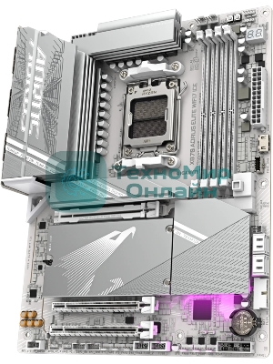 Материнская плата Gigabyte X870 A ELITE X ICE Socket AM5 AMD X870 4xDDR5 ATX AC`97 8ch(7.1) 2.5Gg RAID+HDMI