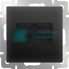Телефонная розетка RJ-11 (черный матовый)