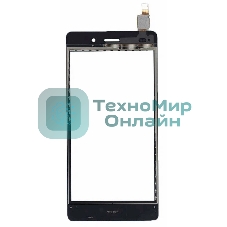 Сенсорное стекло (тачскрин) для Huawei P8 Lite, черное