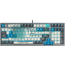 Клавиатура проводная A4Tech Bloody S98 Pixels Blue USB серый/бежевый