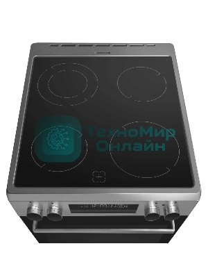 Плита электрическая Maunfeld MEC511CS09TD серебристый, конфорок 4 шт, духовка 59 л, 50 см x 85 см x 60 см