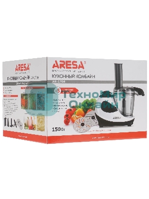 Кухонный комбайн ARESA AR-1706 белый, 150 Вт