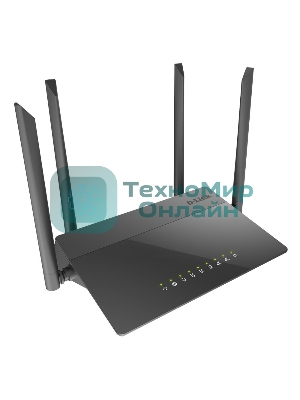 Маршрутизатор беспроводной D-Link DIR-841/RU/A1B, Wireless AC1200 Dual-Band Router with 1 10/100/1000Base-T WAN port and 410/100Base-TX LAN ports.802.11b/g/n compatible, 802.11AC up to 866Mbps,1 10/100/1000Base-T WAN port, 4