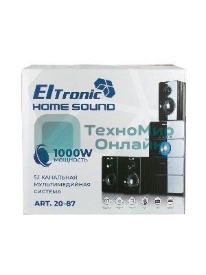 Акустическая система ELTRONIC (20-87) HOME SOUND черный