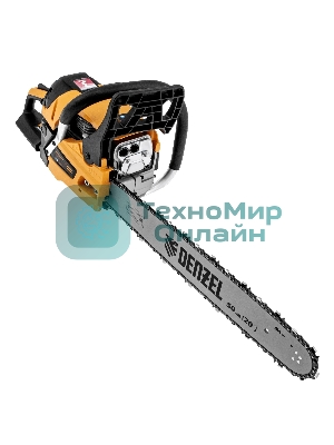 Пила цепная бензиновая Denzel DS-5820, шина 50 см, 58см3, 3,6 л.с., шаг 0,325, паз 1,5 мм, 76 зв