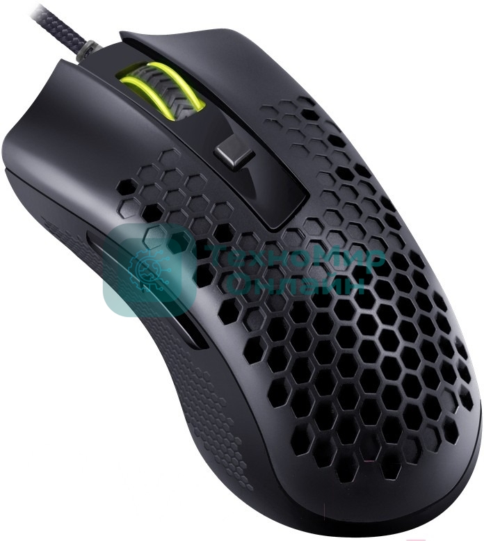 Мышь проводная REDRAGON Storm Basic чёрный, 12400 dpi, USB, кнопки - 5