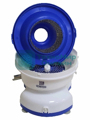 Соковыжималка Нептун КАЖИ.332215.001-09 белый/синий, центробежная, 320 Вт, 500 мл, механическое