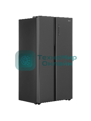 Холодильник Haier HRF-600DB7RU черный двухкамерный 388/210л морозилка сбоку, No Frost, Side by Side