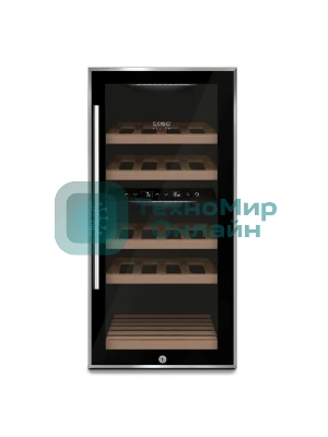 Винный шкаф CASO WineComfort 24 черный, 2 отсека, 24 бут., класс G