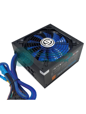 Блок питания Ginzzu MC600, 600Вт, 80 PLUS Bronze, 140мм, модульный, черный