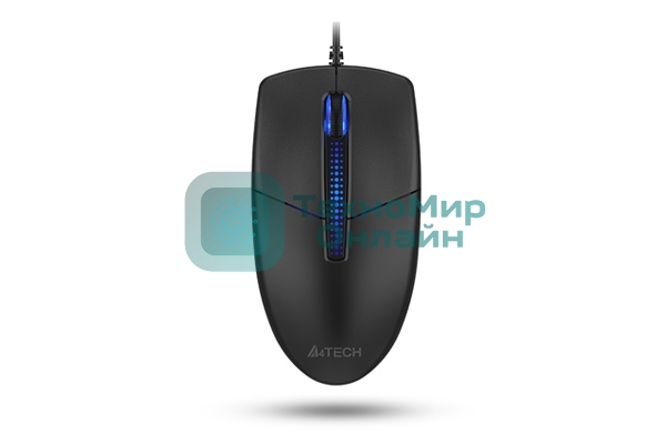 Мышь проводная A4Tech N-530 черный, 1200 dpi, USB, кнопки - 3