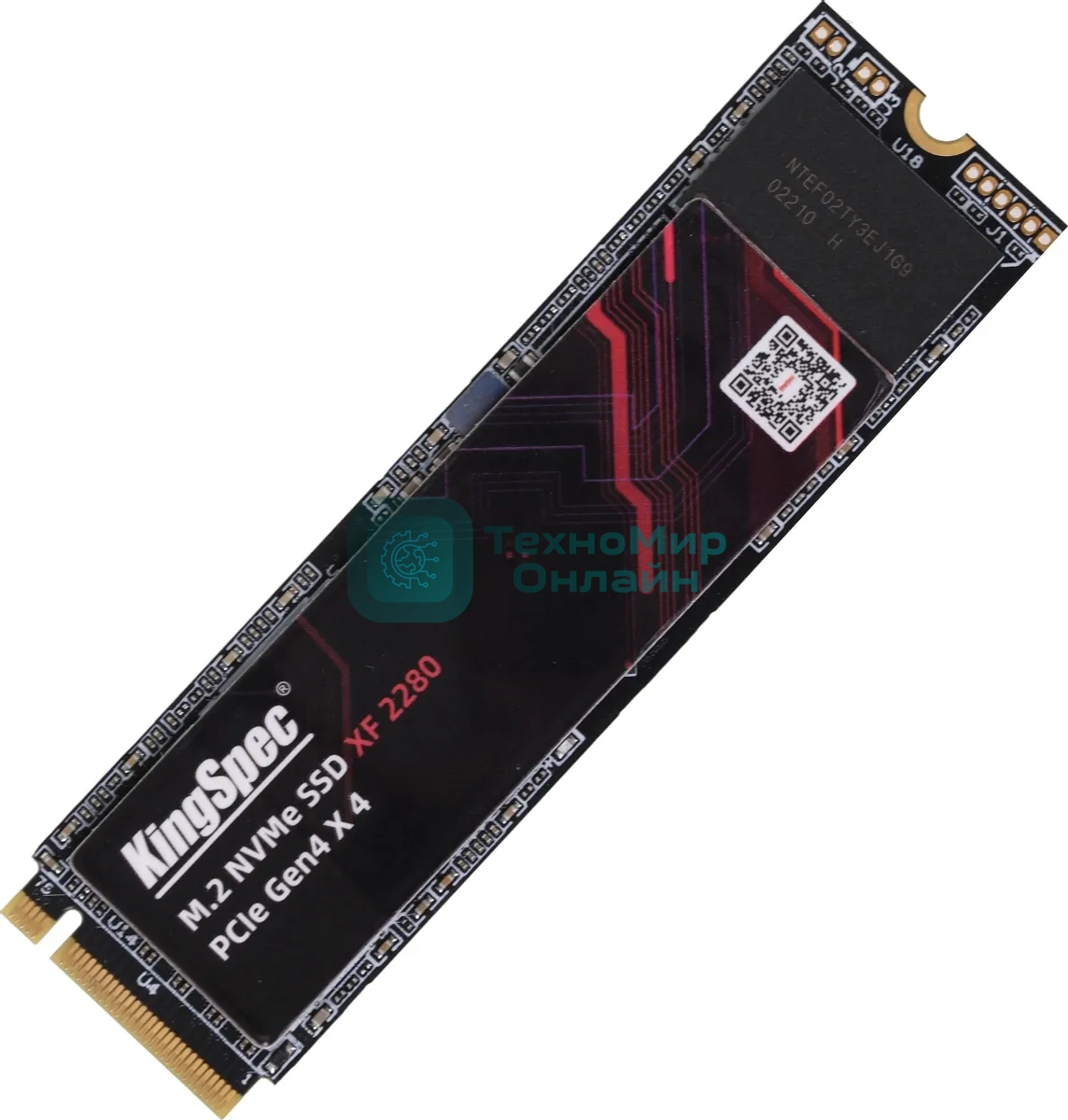 Накопитель SSD Kingspec PCI-E 4.0 x4 512Gb XF-512 M.2 2280