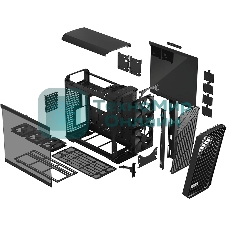 Компьютерный корпус Fractal Design Torrent Black TG Light Tint/E-ATX, TG, 2x3.5, 4x2.5, 7xPCI, 1xUSB-C, 2xUSB3.0/2x180mm, 3x140mm fans inc./FD-C-TOR1A-01