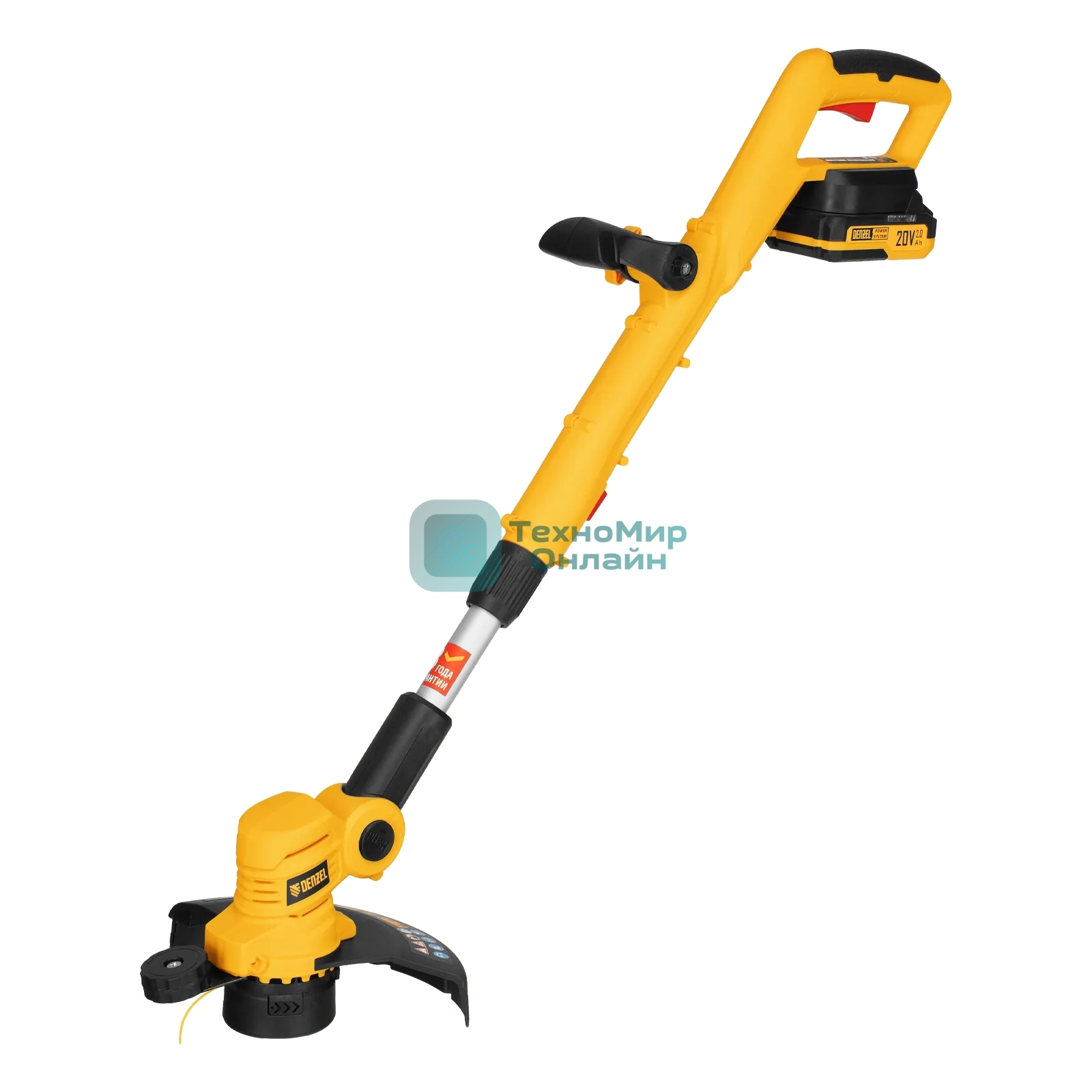 Триммер аккумуляторный Denzel GT-230, 20 В, 2 Ач